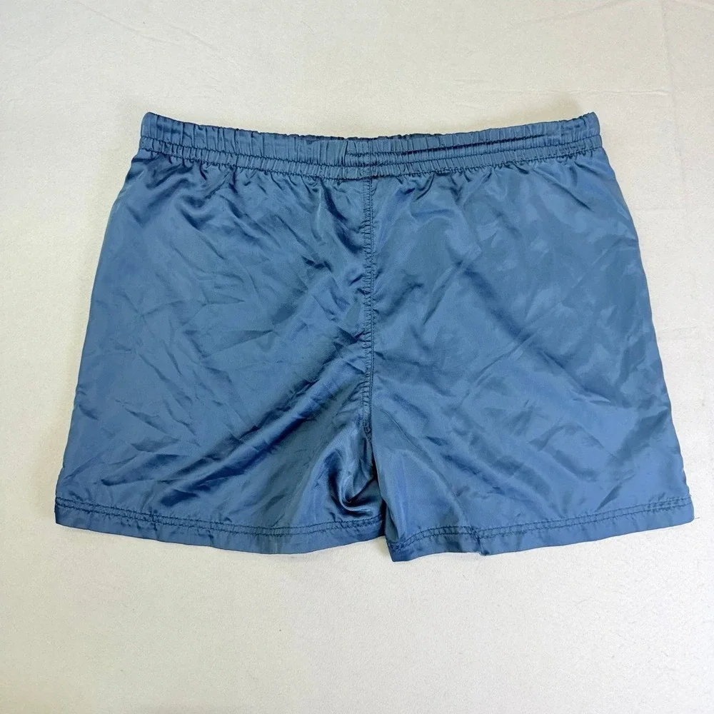Kappa Shorts Mens Medium Blue Athletic Retro Omini Logo Elastic Waist Drawstring